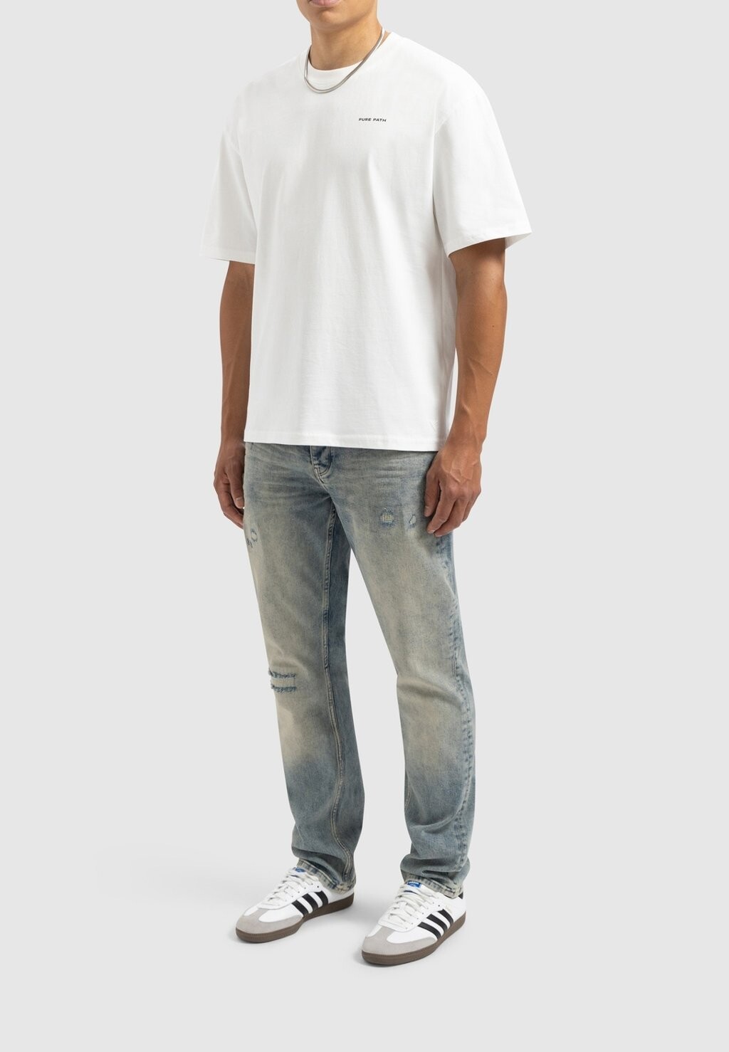 

Футболка с принтом CREWNECK Pure Path, кремовый