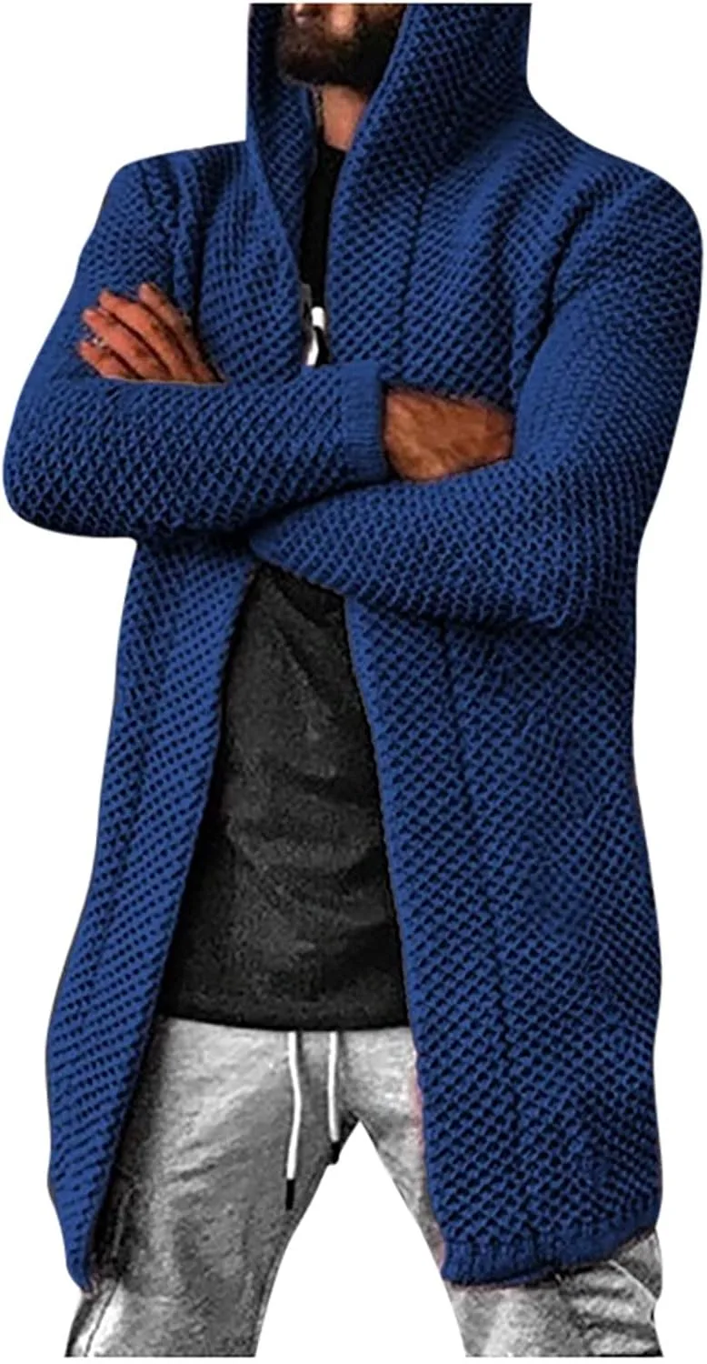 

Мужской кардиган с капюшоном, Casual, размеры-5XL RTRDE