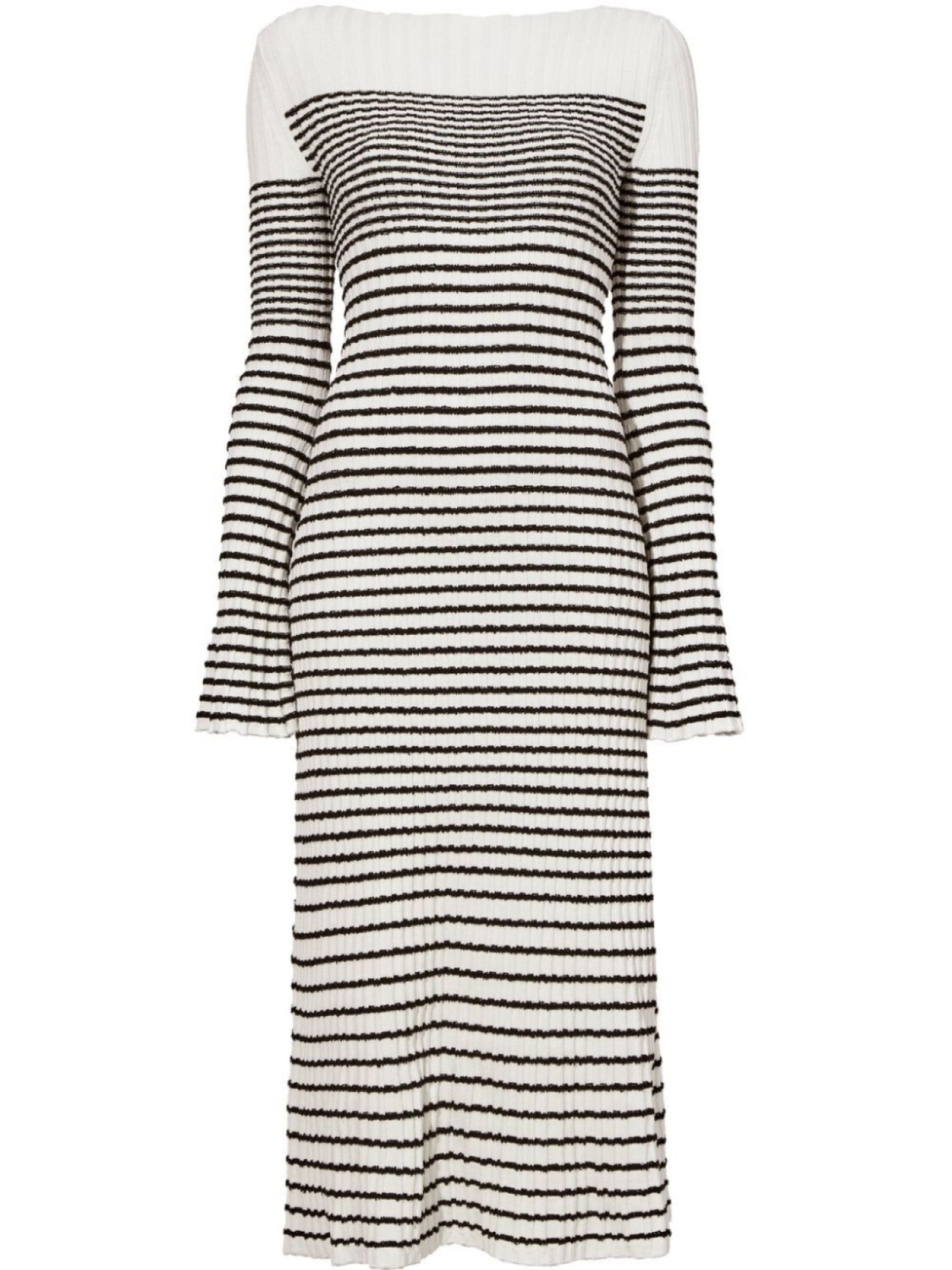 

Proenza Schouler striped bouclé knit dress, белый