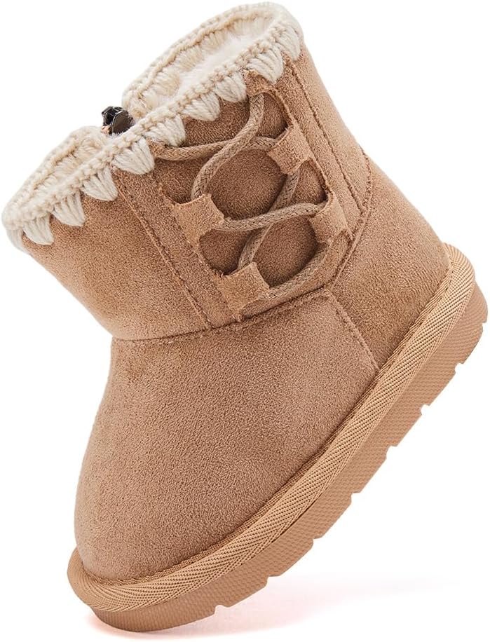 

Сапожки BMCiTYBM для девочек и мальчиков, зимние утепленные мехом, для малышей (новорожденные/младенцы/дети младшего возраста), 92-Khaki