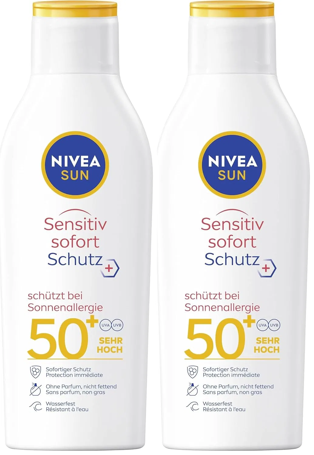 Солнцезащитный лосьон NIVEA SUN Sensitive Instant Protection SPF 50+, 200 мл Nivea Sun