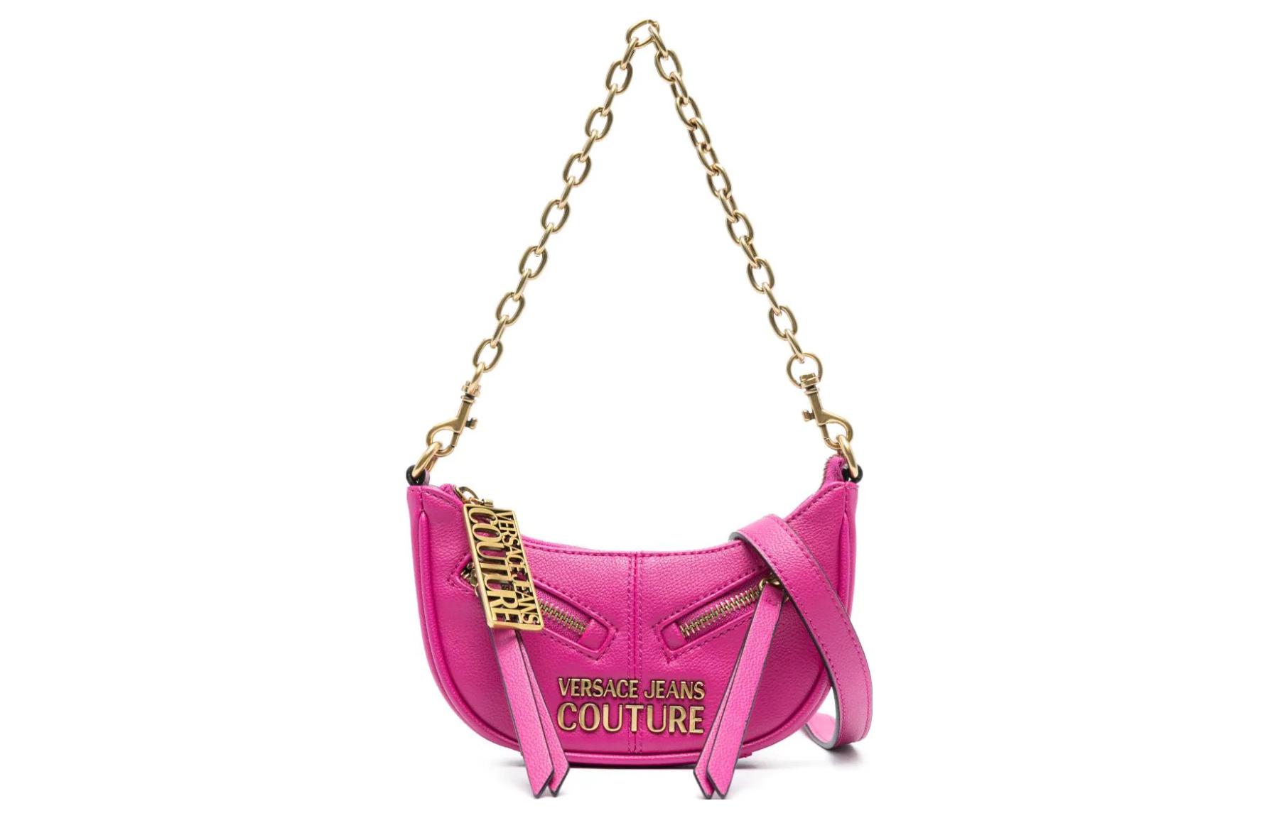

VERSACE JEANS COUTURE Полиэстеровая сумка через плечо женская орхидея фиолетовая