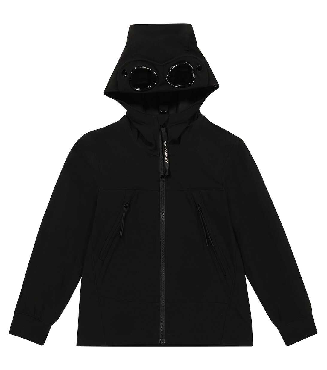 

Куртка Goggle с высоким воротником C.P. COMPANY KIDS, черный
