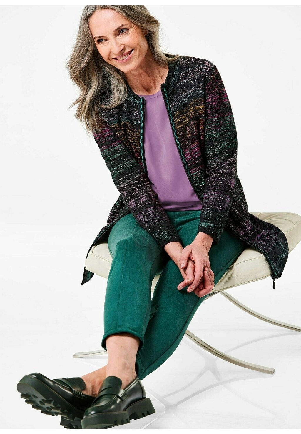 

Кардиган STRICKJACKE GOLDNER, мультиколор