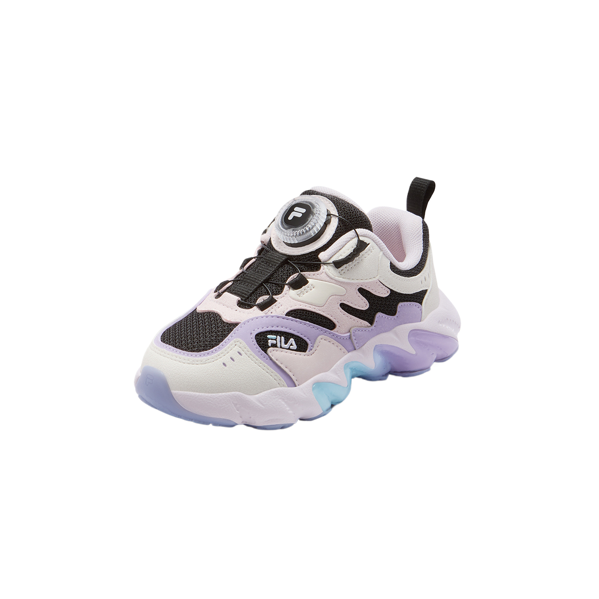 FILA KIDS Мягкие детские повседневные кроссовки Black/cold Pink для детей 3-7 лет — фото 4