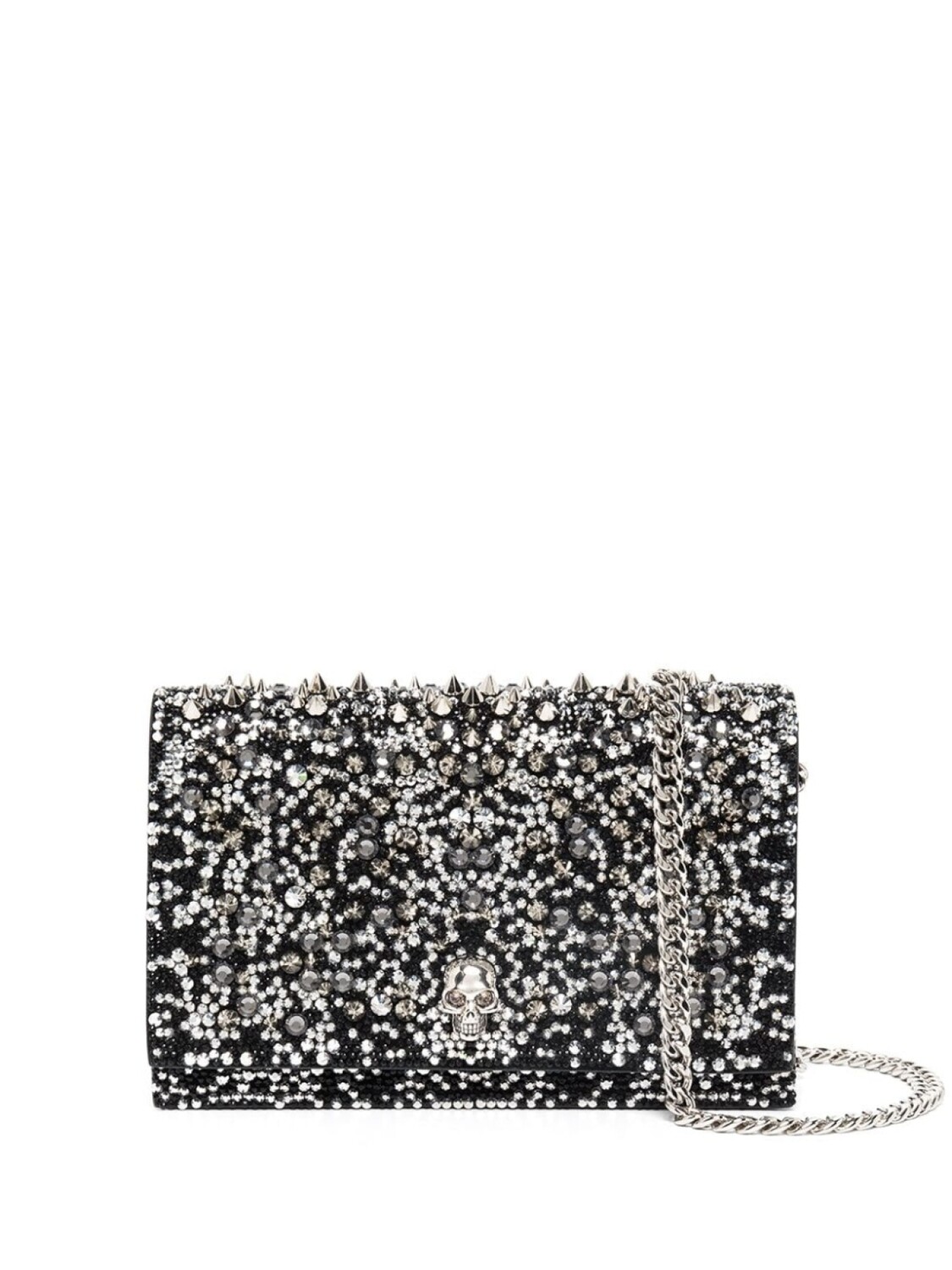 

Alexander McQueen мини-сумка с декором Skull, черный