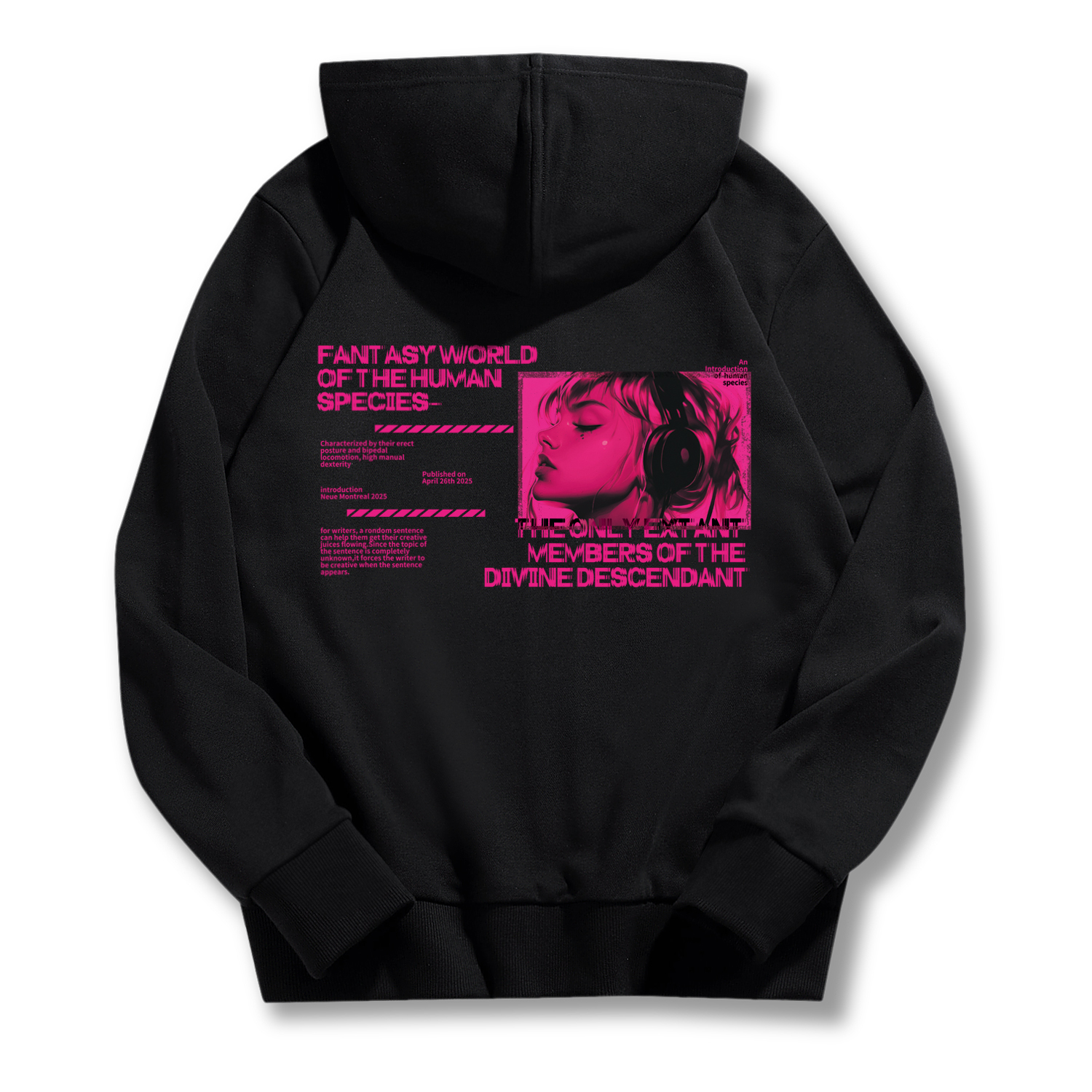 

Футболка унисекс черная LINING