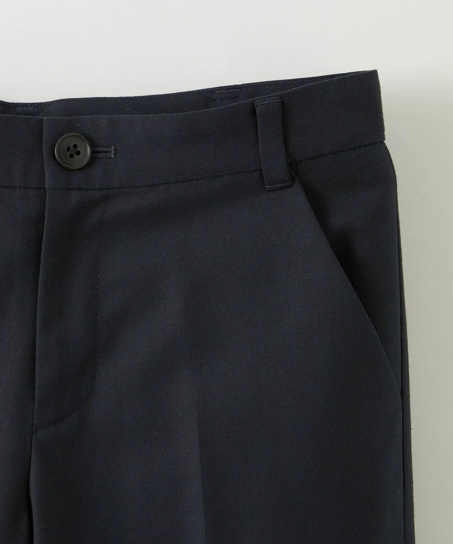 Однотонные брюки TRW полной длины / Детские 140-160 см United Arrows Green Label Relaxing, NAVY — фото 3