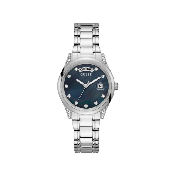 

Аура часы Guess, серебряный