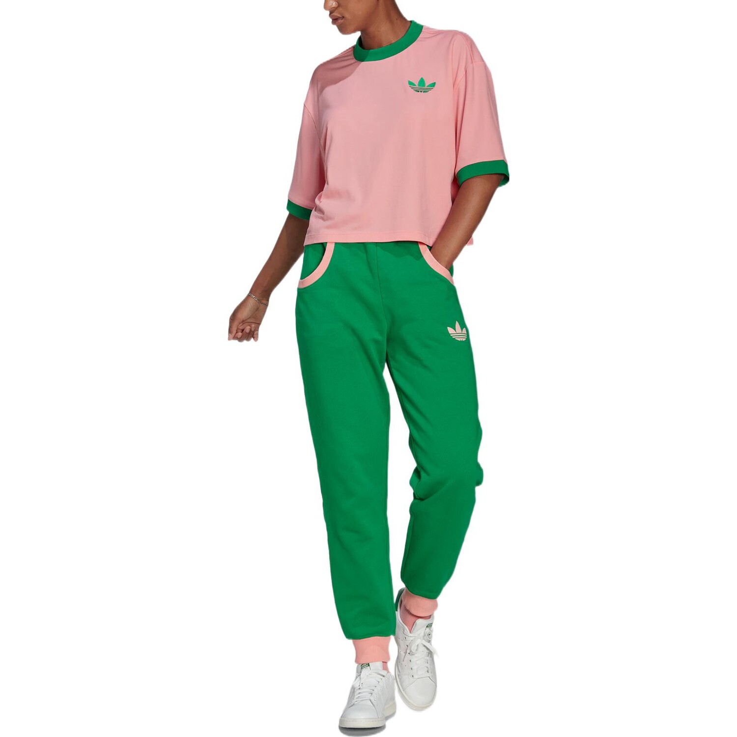 Спортивные штаны Adicolor 70s зеленые Adidas Originals — фото 2