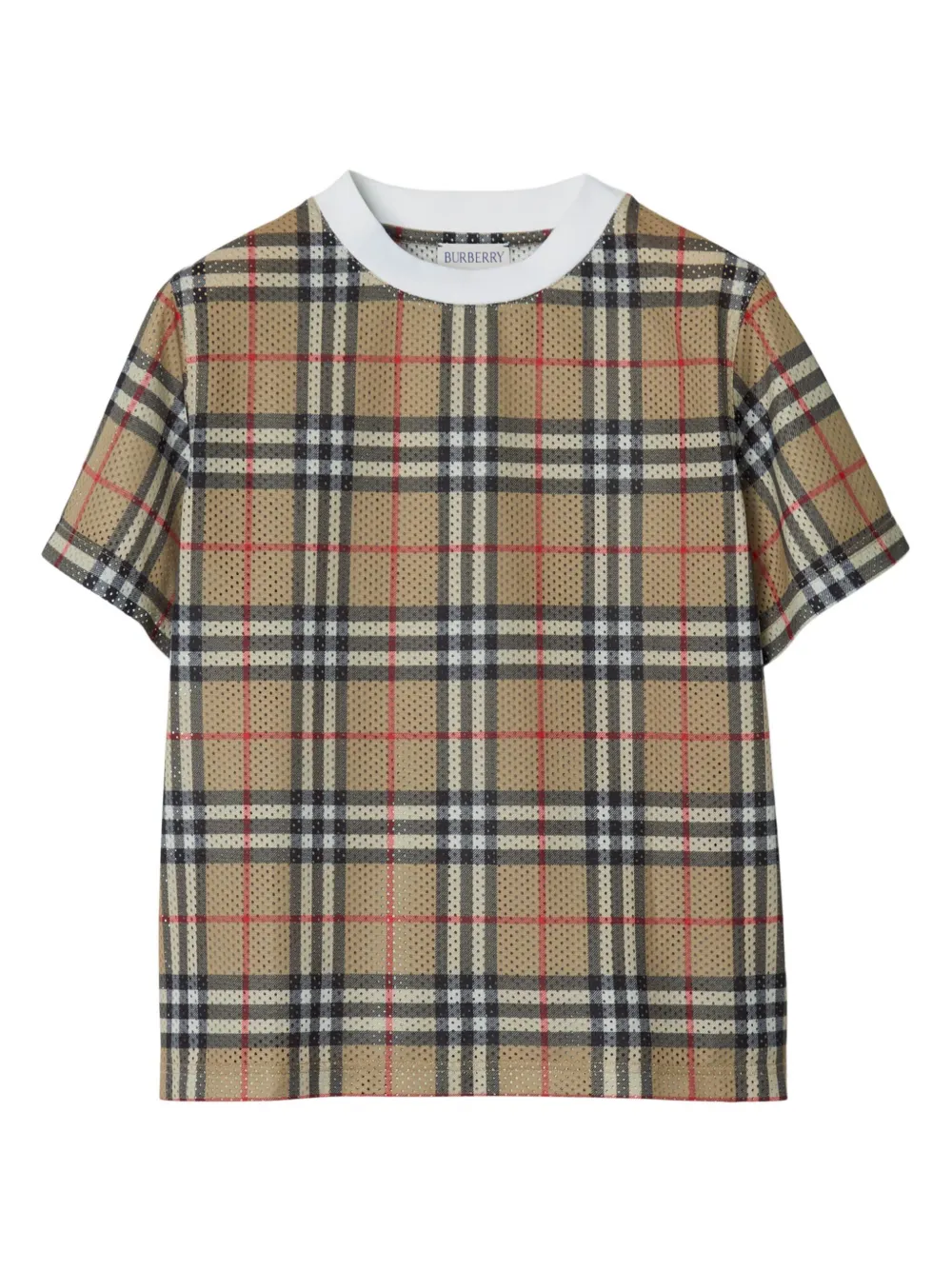 

Футболка в клетку BURBERRY KIDS, нейтральный