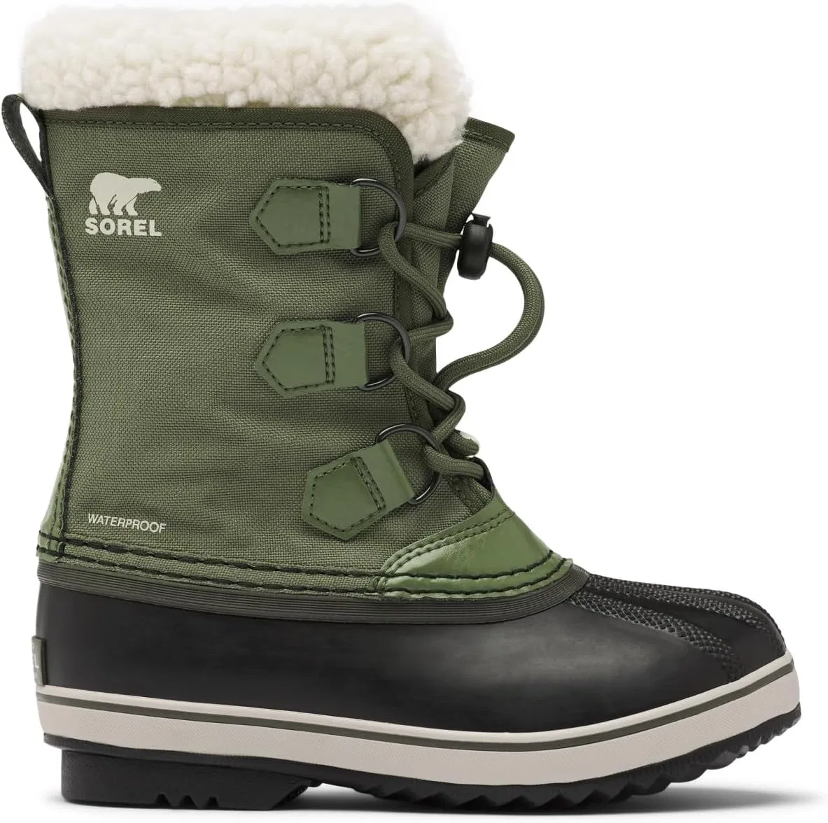 Нейлоновые зимние ботинки Sorel Yoot Pac для девочек, Hiker Green Youth Collection 2024 — фото 4