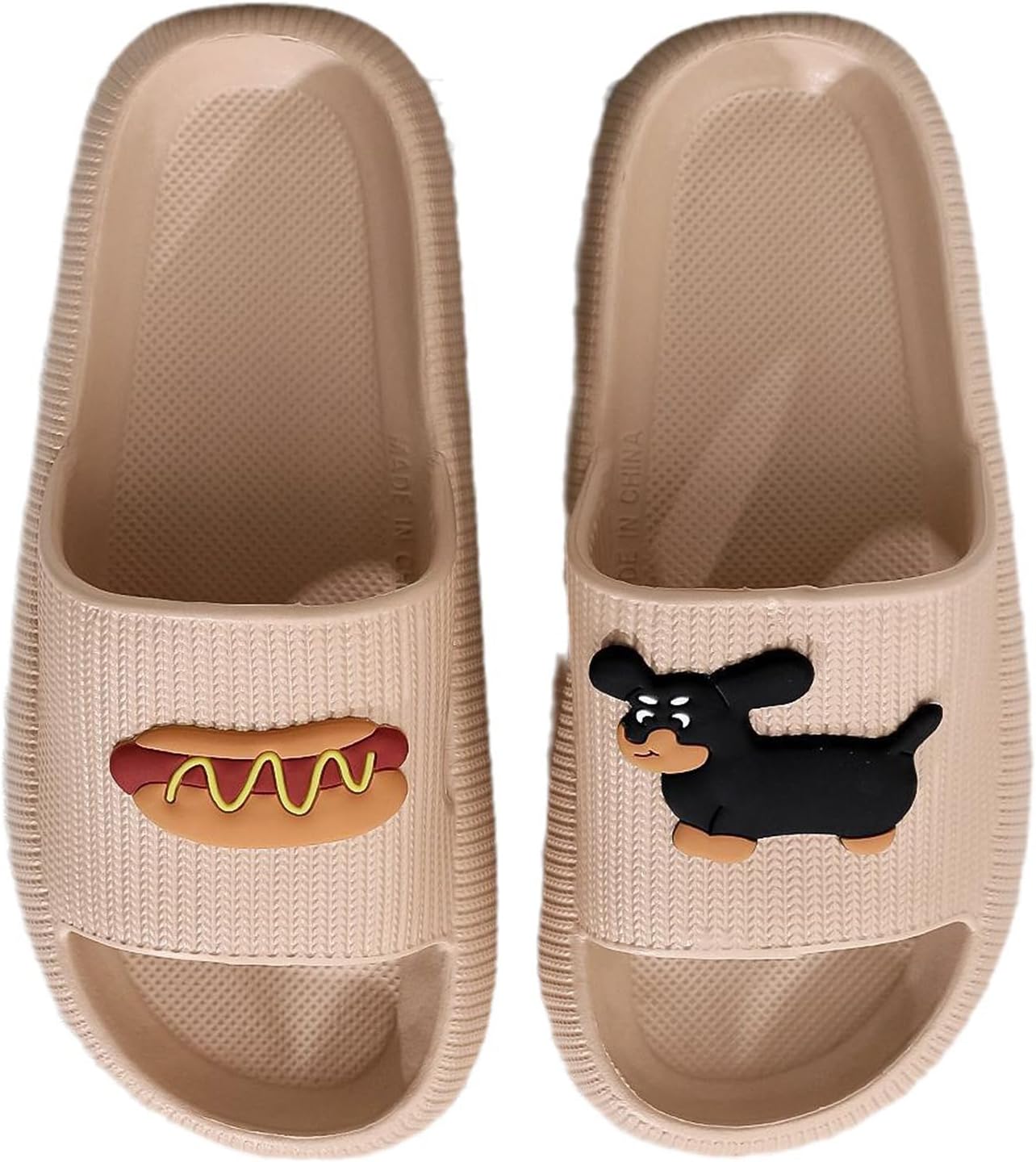 

Женские и мужские тапочки Cloud, шлепанцы для бассейна, душевые, пляжные сандалии, тапочки для ванной, с толстой подошвой, противоскользящие, удобные Nmhoo, Dachshund