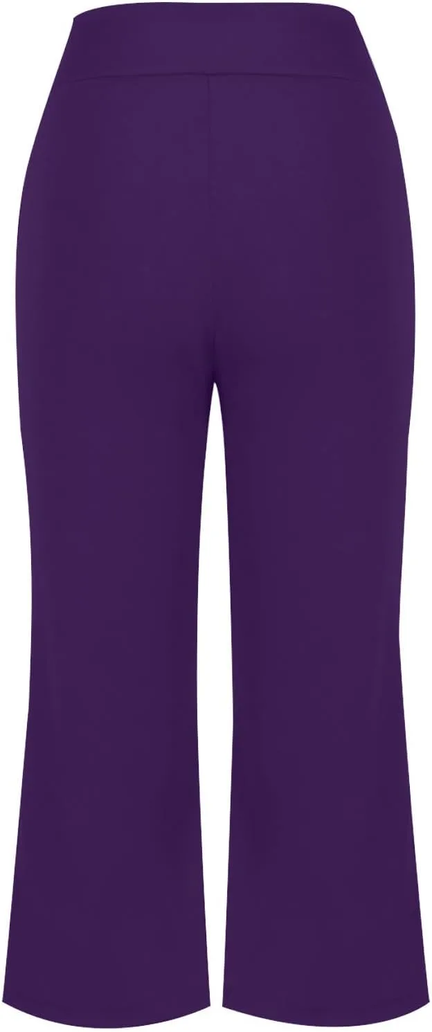 Женские брюки-капри Flare с высокой талией и карманом — фото 4