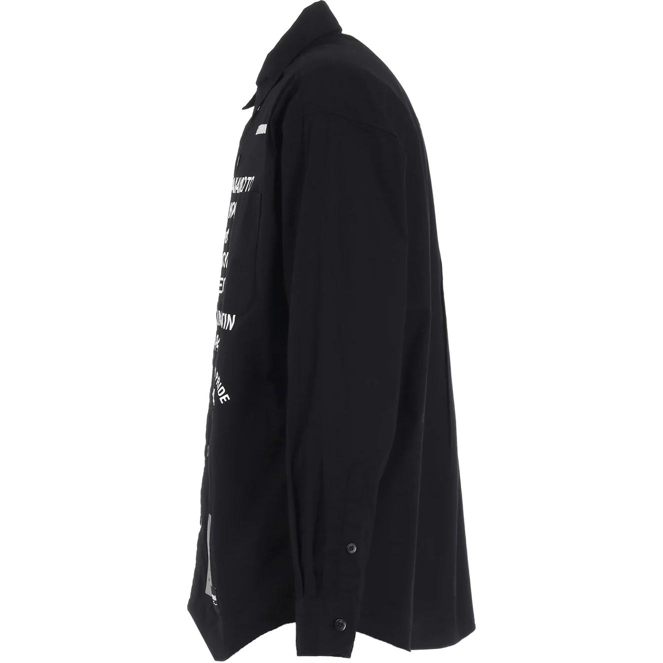 Рубашка с длинными рукавами с принтом x neighborhood Yohji Yamamoto, черный — фото 4