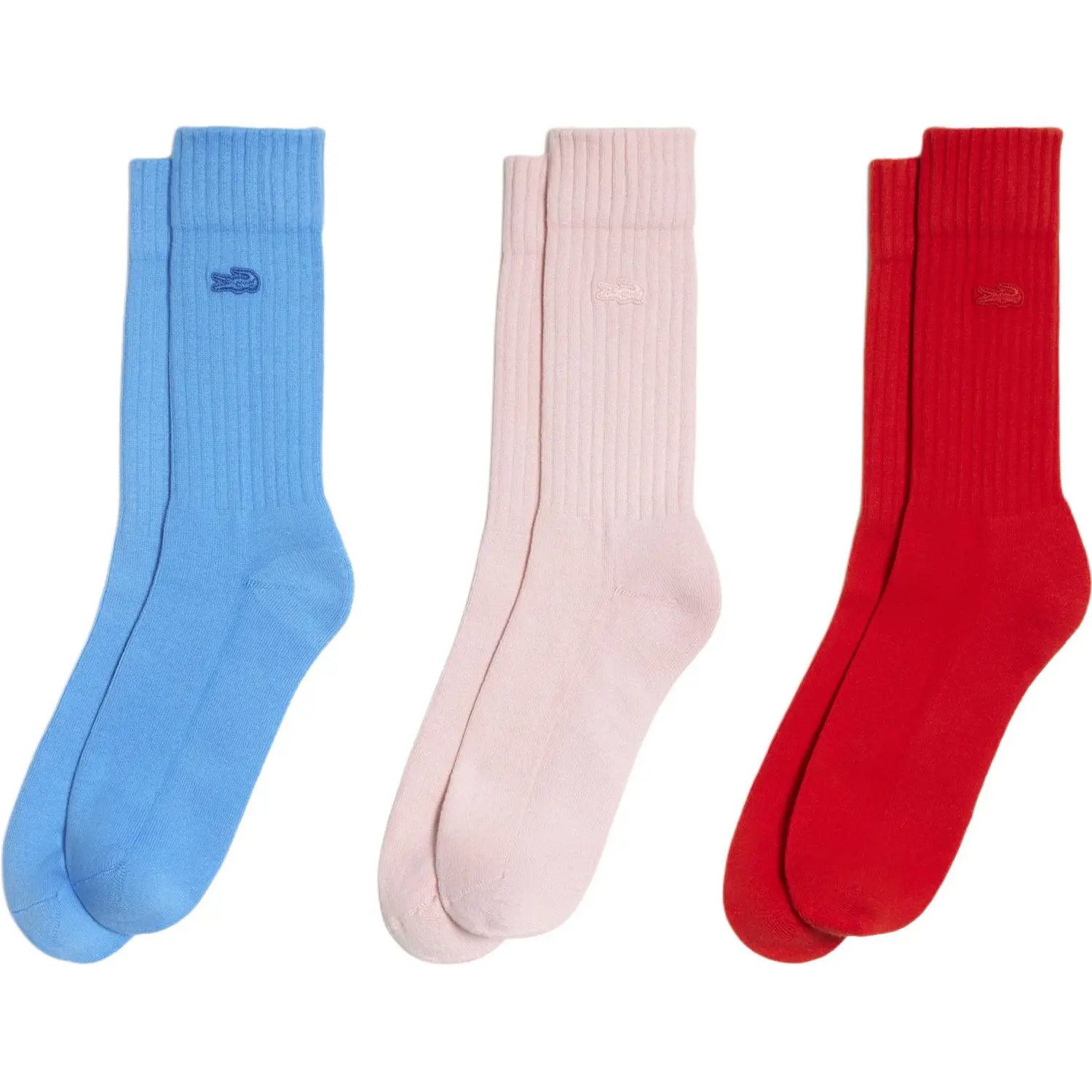 

Носки Crew, мужские, набор из 3 пар LACOSTE, синий