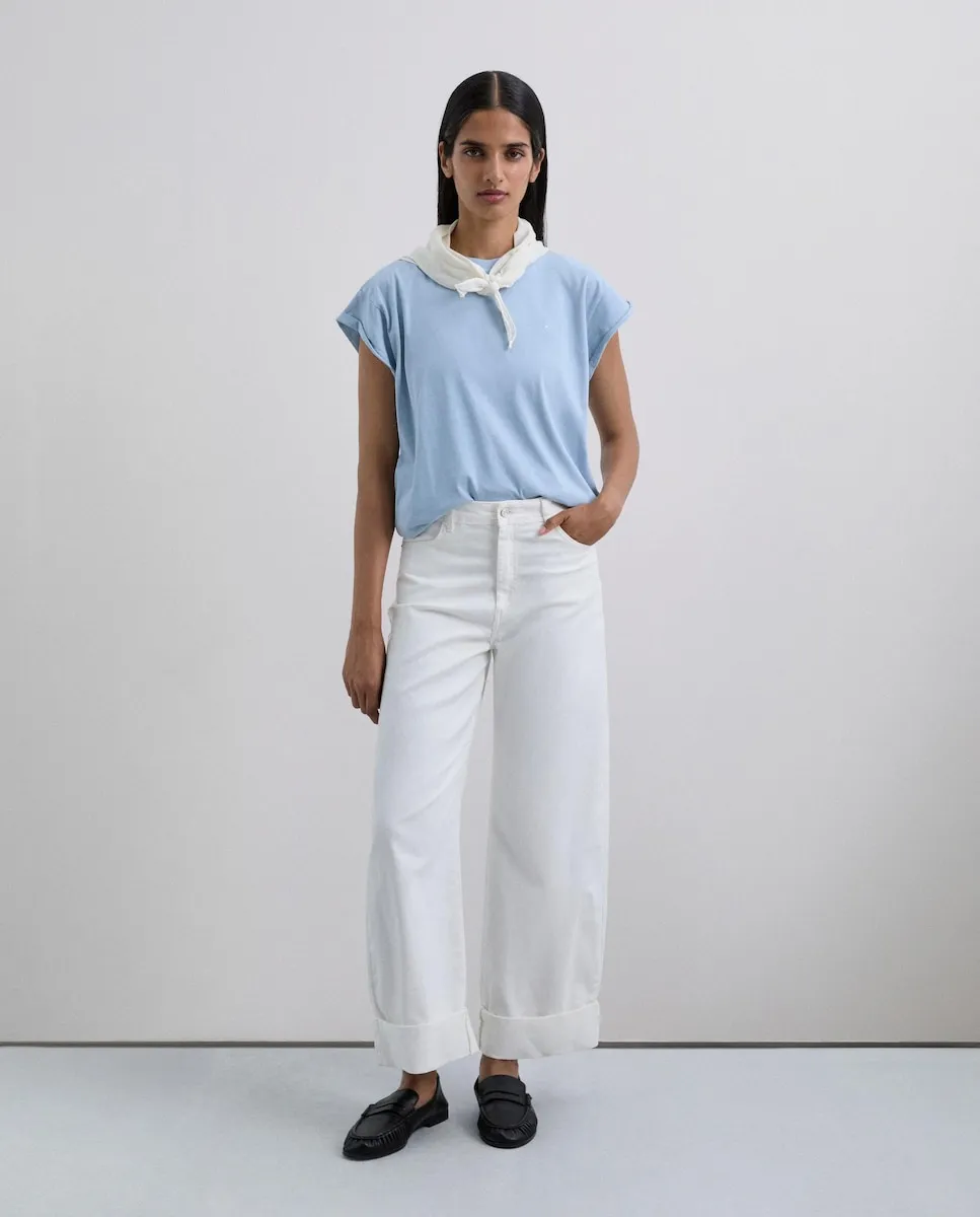 

Женская футболка из хлопка с круглым вырезом Scalpers, синий