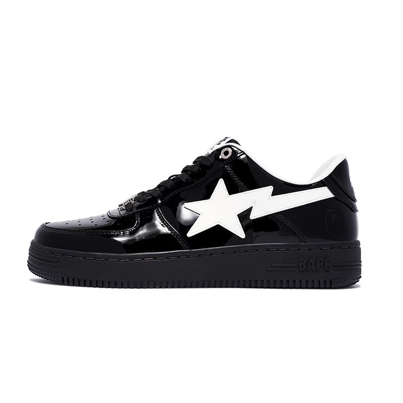 Кроссовки BAPE A BATHING APE Bape Sta #2 White Patent, черный