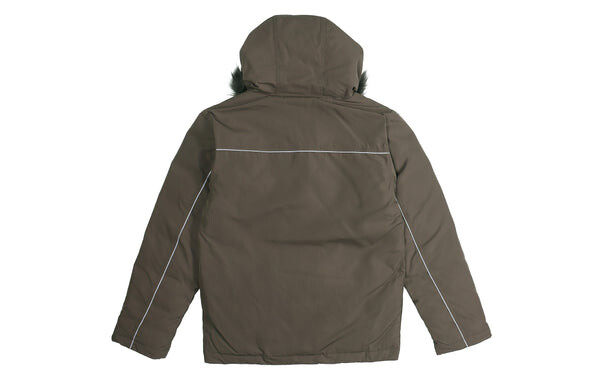 Пуховик adidas originals Men's Leisure Sports Windproof Ultra Warm Hooded Down Jacket Brown, коричневый — фото 2