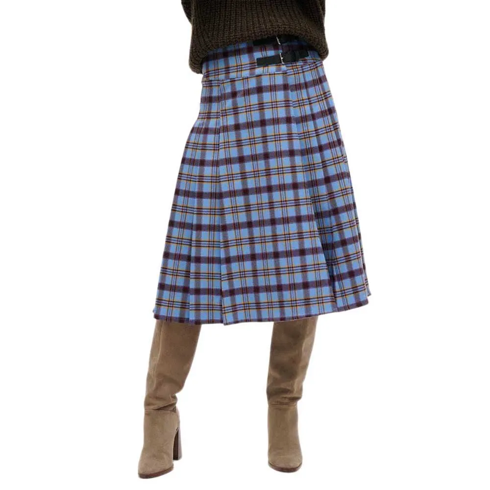 

Юбка Superdry W7210366A midi skirt, синий