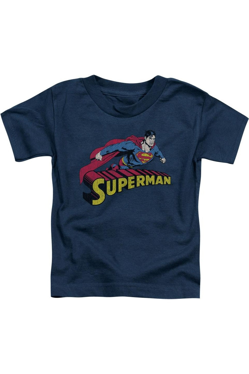 

Футболка с коротким рукавом для малышей "Супермен в полете" Gildan, темно-синий
