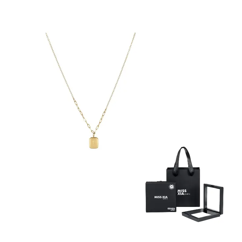 

MISS XIA JWY 18K Gold plated медное ожерелье женское