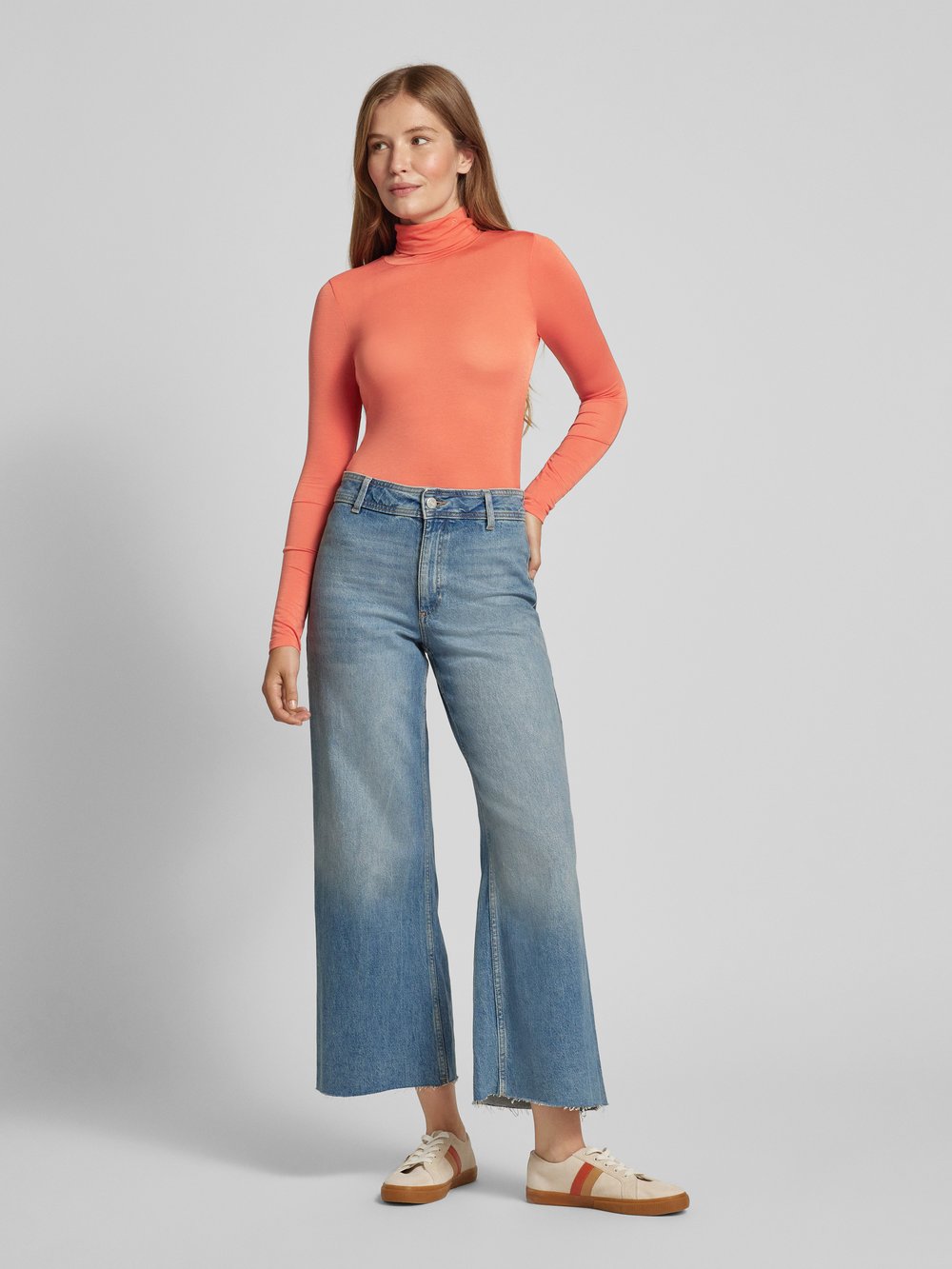 

Лонгслив с водолазкой Scotch & Soda, коралл