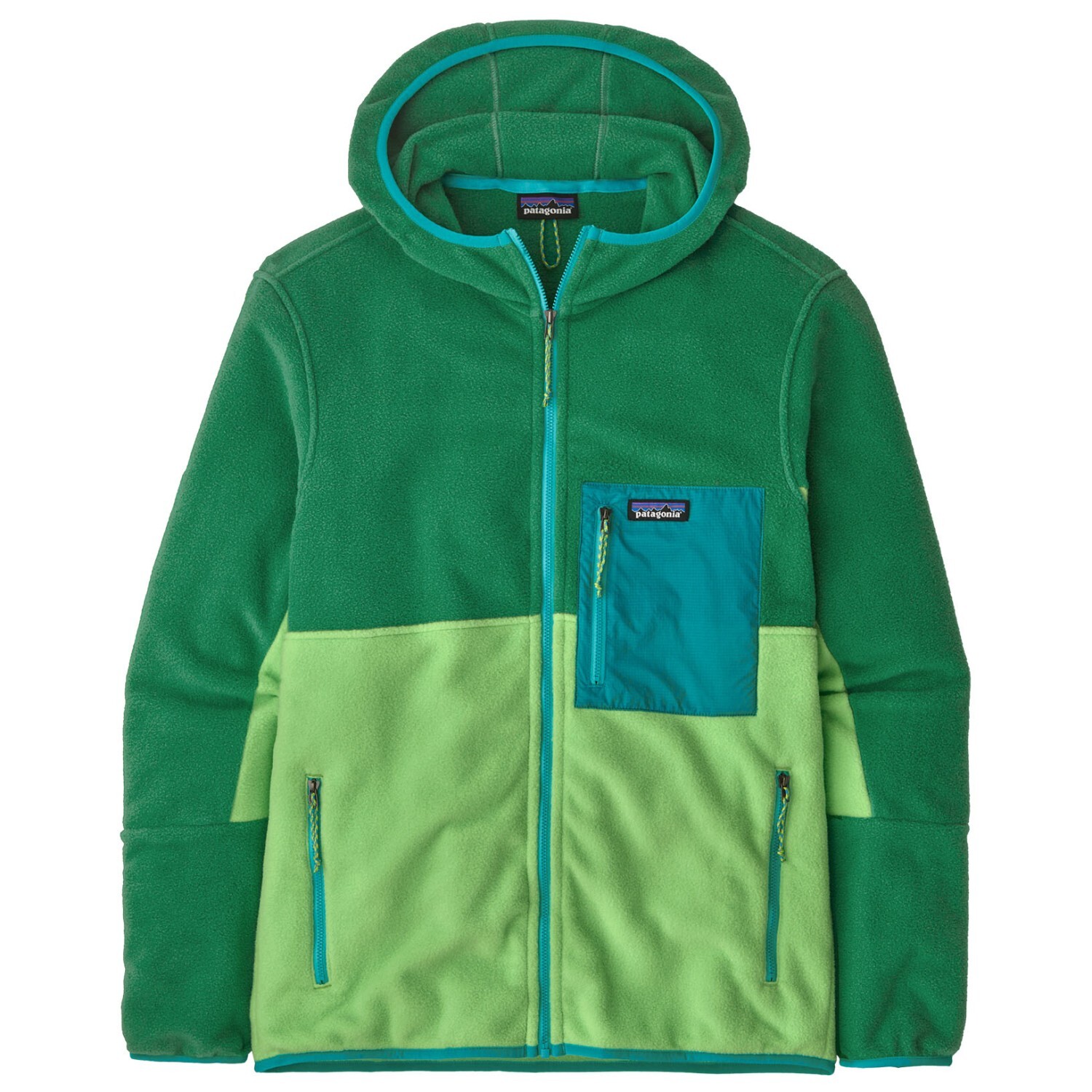 

Флисовая жилетка Patagonia Microdini Hoody, цвет Glisten Green