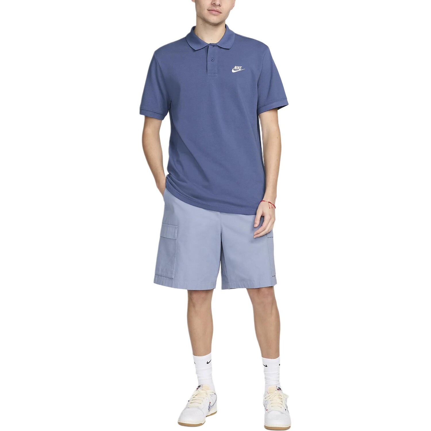 Рубашка поло мужская Diffusion Blue Nike, цвет Diffusion blue — фото 3