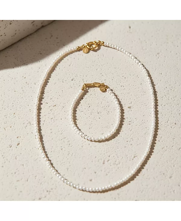 

Подарочный набор «Кэрри» с ожерельем и браслетом Joey Baby, pearl