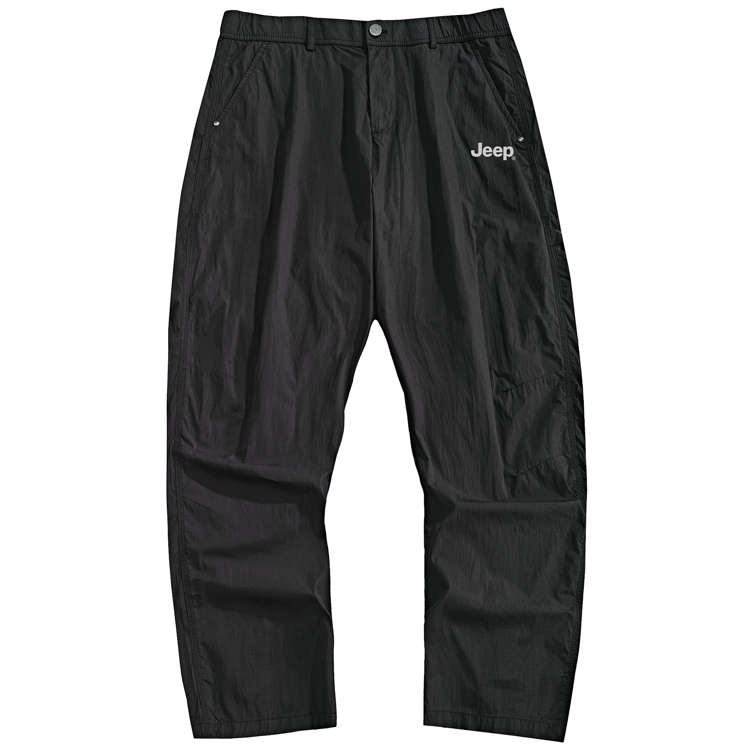 

Повседневные брюки Unisex Moderate Straight Fit Jeep, черный