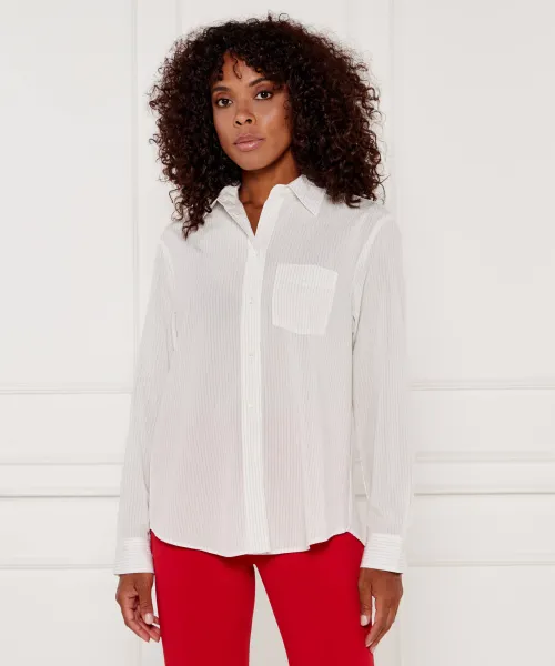

Корейская рубашка Regular fit Pinko, белый
