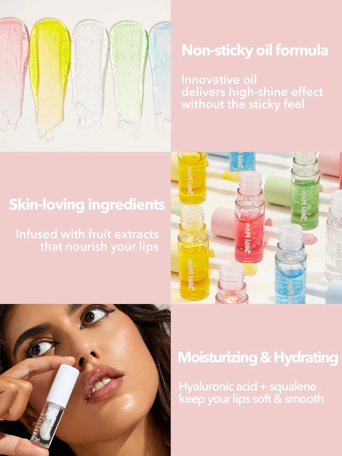 Масло для губ SHEGLAM Jelly Wow Hydrating Lip Oil Loco For Coco 6.2 мл — фото 4