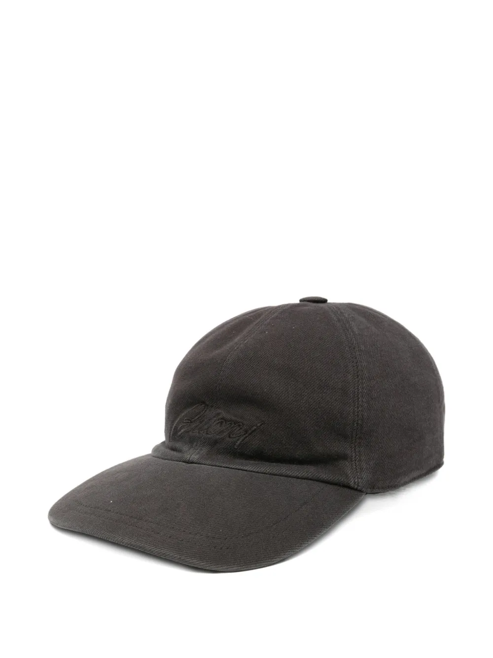 

Кепка с вышитым логотипом Brioni, серый