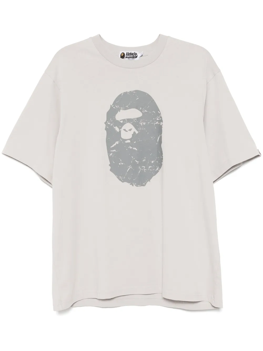 

Футболка с выбеленным эффектом A BATHING APE, серый