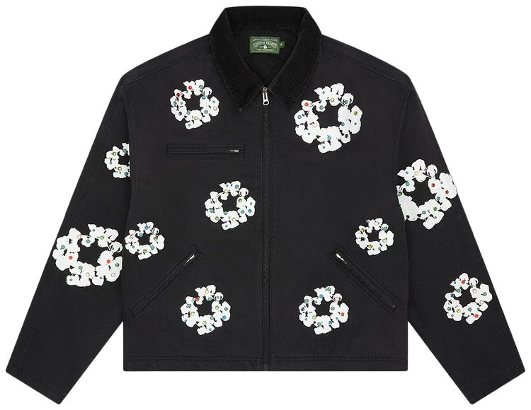 

Рабочая куртка Denim Tears Cotton Wreath Canvas Work Jacket, черная