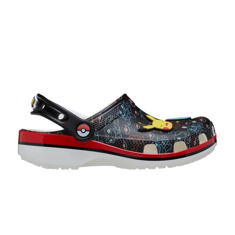 

Кроссовки Crocs Pokémon x Classic Clog Kids 'Pokémon Starters', черный