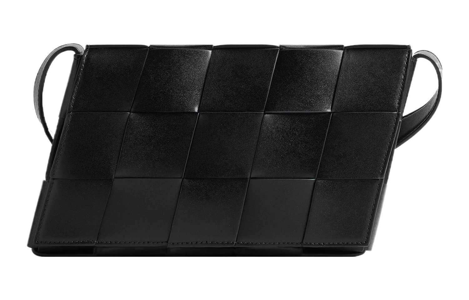 

Кожаная сумка-кроссбод Bottega Veneta черная мужская