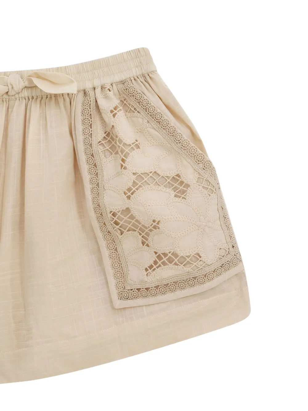 Комплект Lucky из блузки и шортов ZIMMERMANN Kids, нейтральный — фото 3