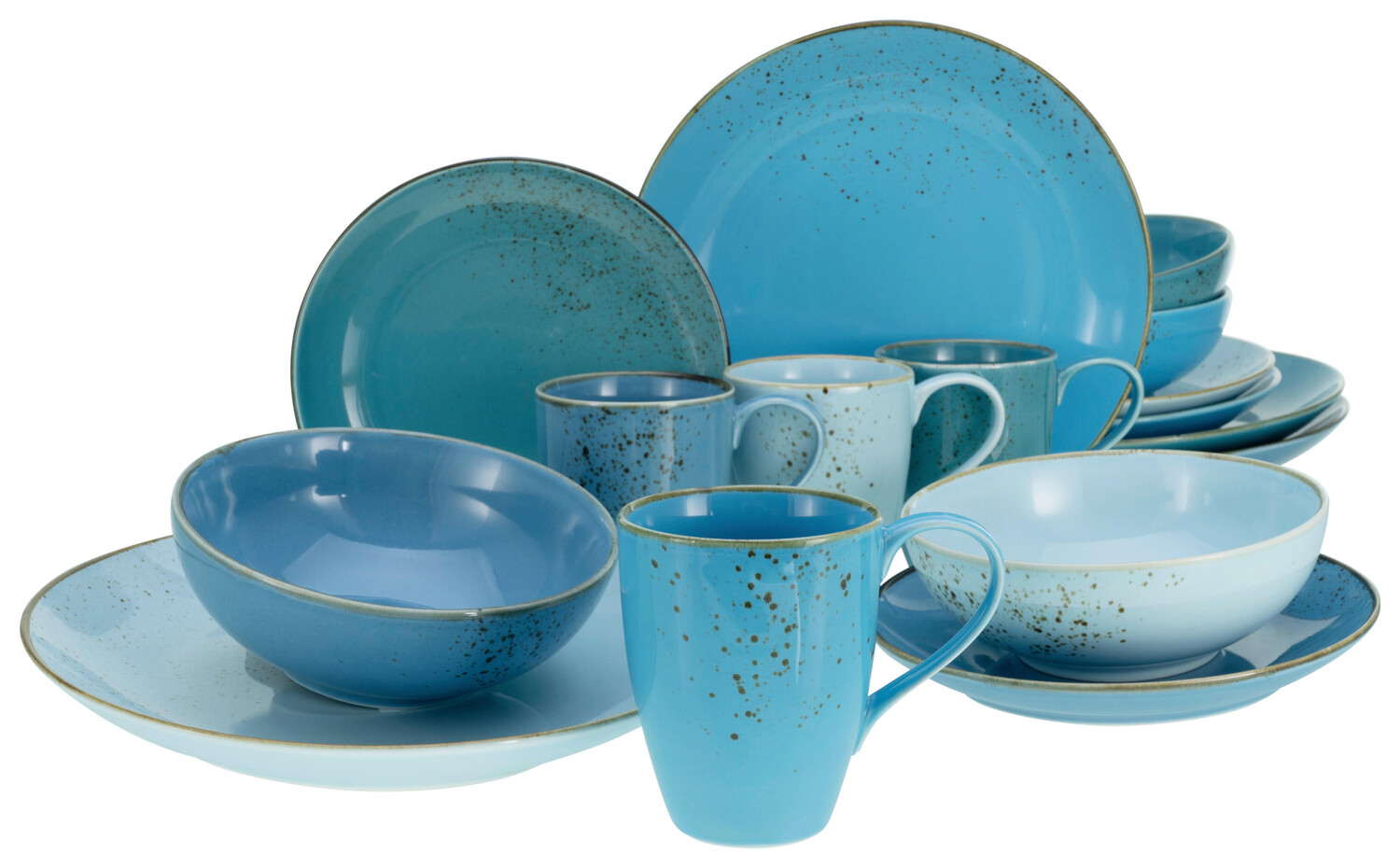 

Комбинированный сервиз 16 шт Creatable, синий