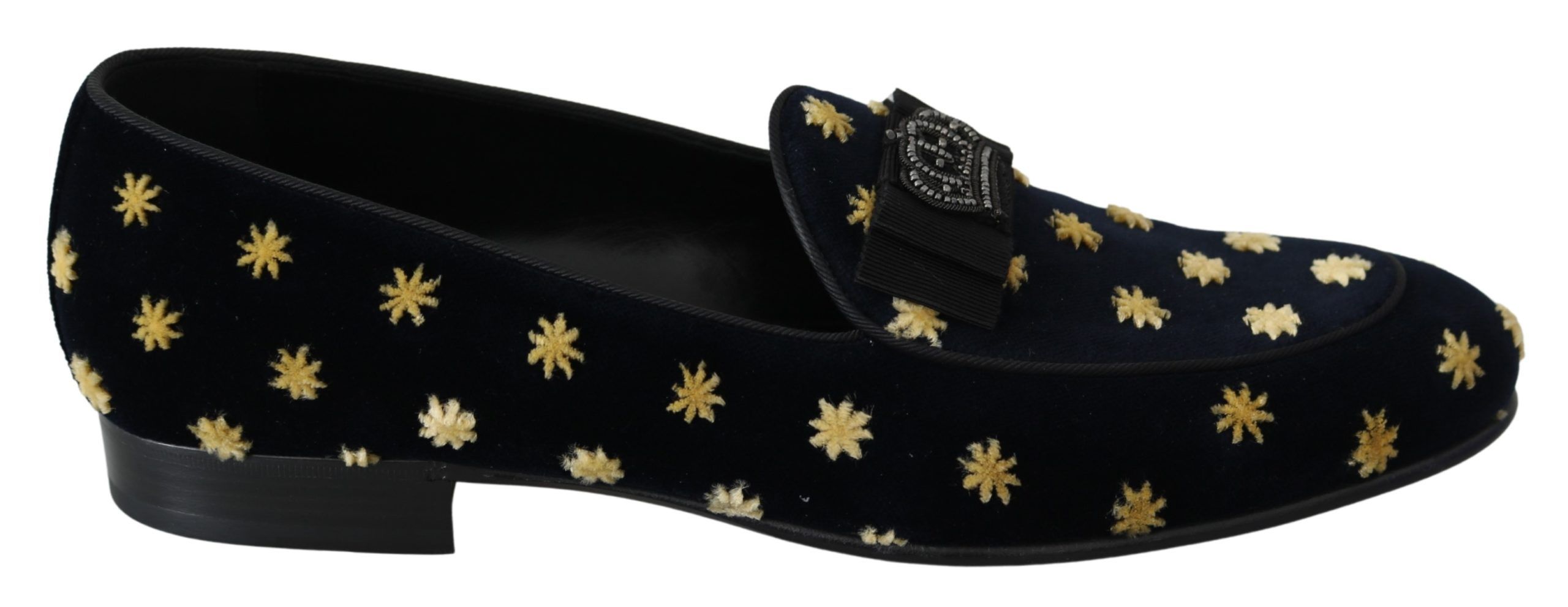 

Элегантные бархатные мокасины с вышивкой «Корона» Dolce & Gabbana