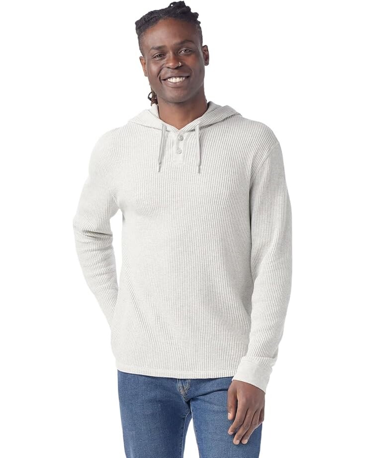 

Худи Smartwool Waffle Henley Hoodie, цвет Ash Heather