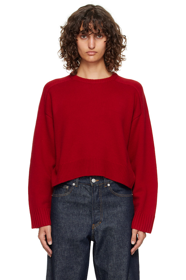 

Кашемировый свитер свободного кроя Bruzzi lds Loulou De Saison, красный