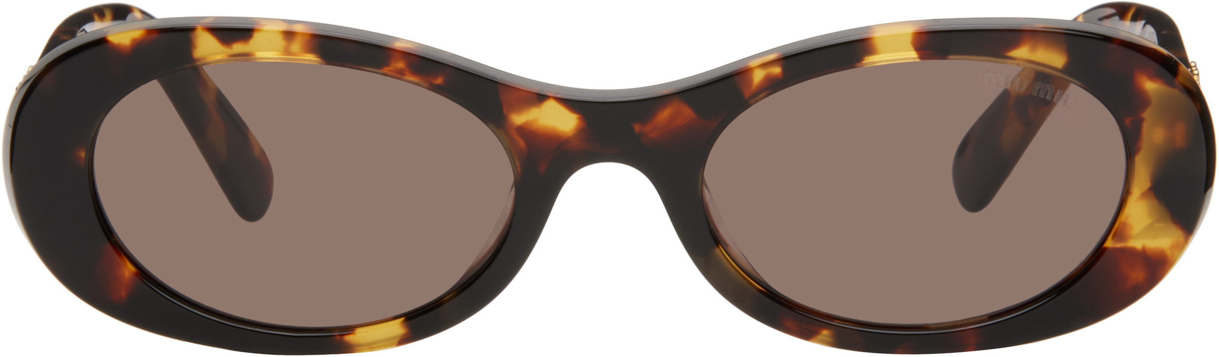 

Солнцезащитные очки Brown Glimpse Miu Miu Eyewear, Coffee lenses