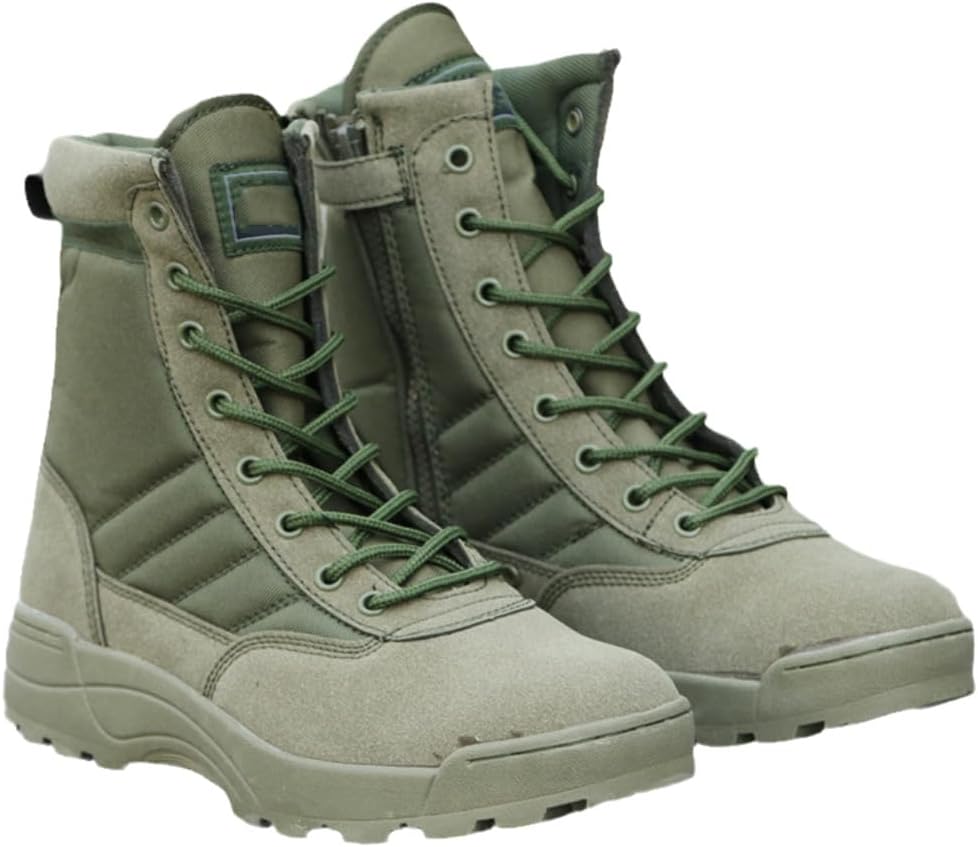 

Модные мужские зимние ботинки из кожи для улицы, военные ботинки, дышащие армейские боевые ботинки, мужская обувь для походов Suwequest, 44 EN8