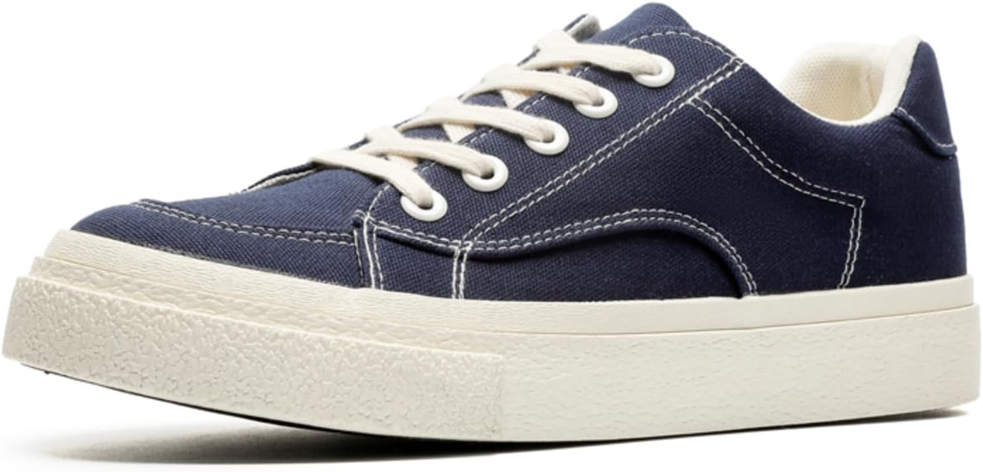 

Мужские кроссовки на платформе из холщовой ткани - на шнуровке, повседневная обувь с ретро-стилем, удобные и стильные для ежедневной носки, идеально подходят для мужской моды Aokisx, синий