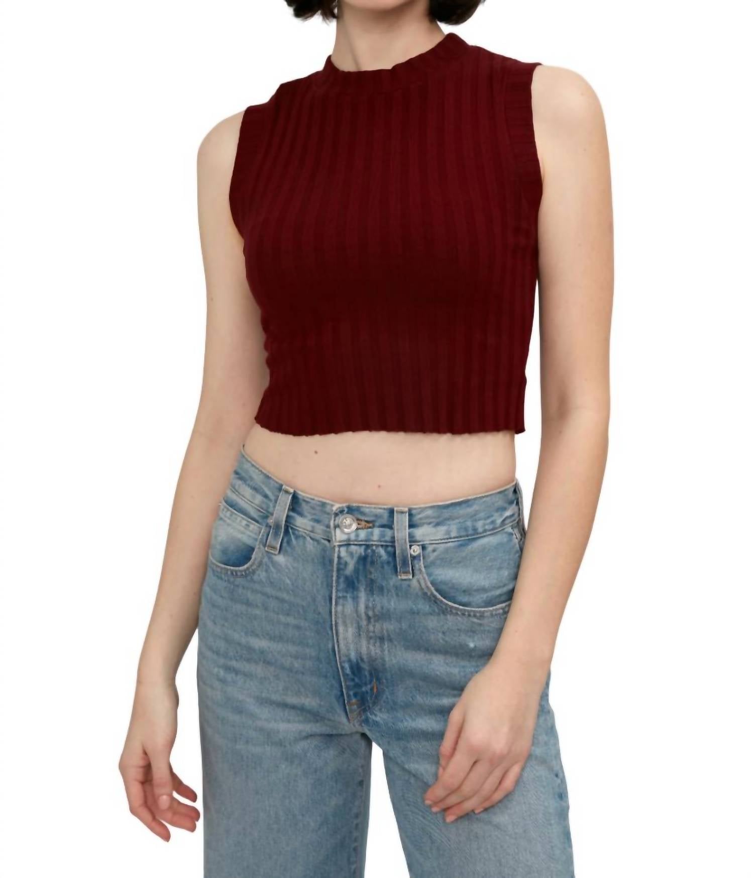 

Топ-топ Capri Muscle Tank Top цвета «винный» Cotton Citizen, цвет wine