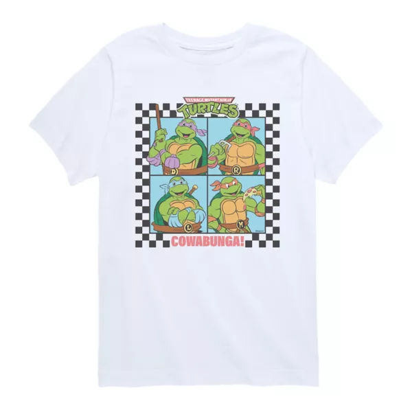

Футболка с принтом «Черепашки-ниндзя» Cowabunga для мальчиков 8-20 лет Nickelodeon, белый