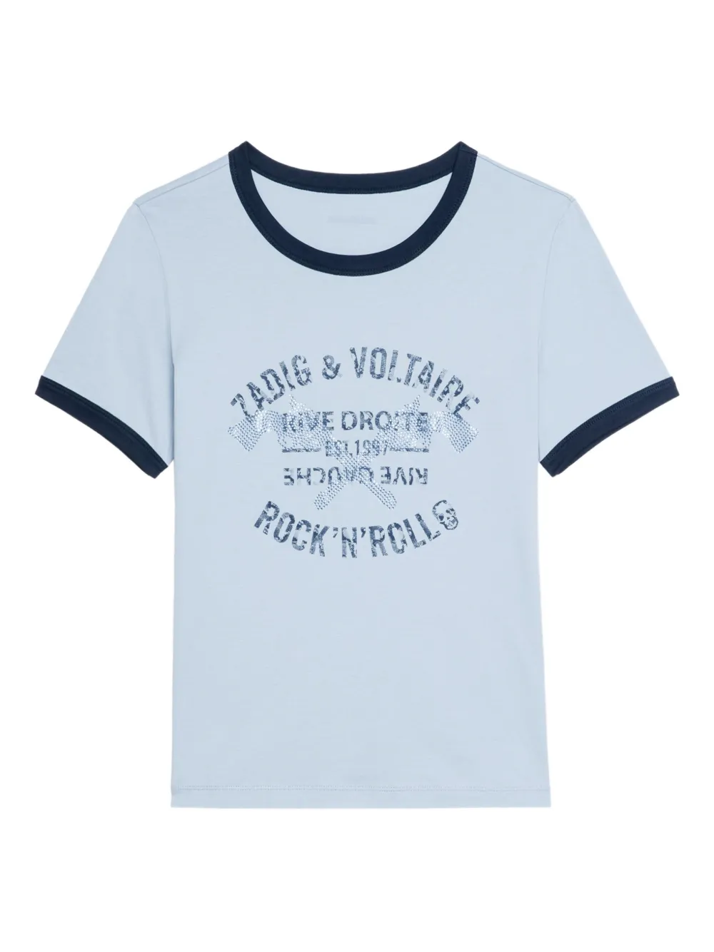 

Футболка Woos, украшенная стразами Zadig&Voltaire, синий