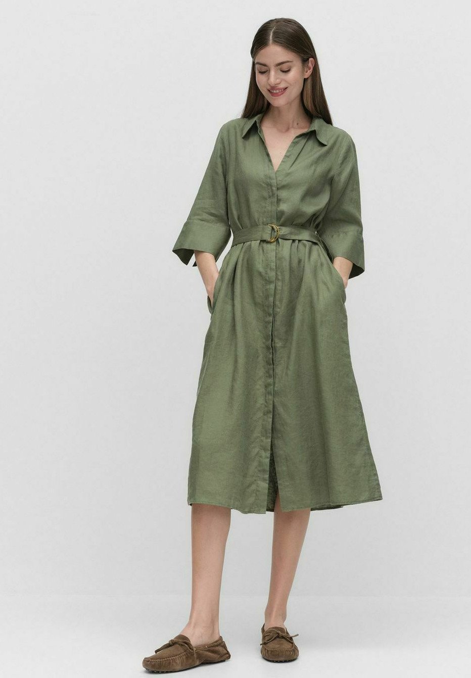 

Платье-рубашка LILJA LINEN STOCKH LM, зеленый